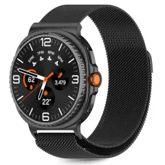Samsung Galaxy Watch 8 phone case black TECH-PROTECT MILANESEBAND (40/44/46 MM)