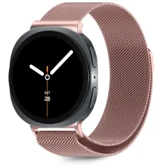 Samsung Galaxy Watch 8 phone case pink gold TECH-PROTECT MILANESEBAND (40/44/46 MM)