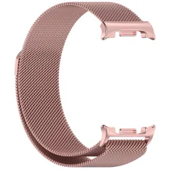 Samsung Galaxy Watch 8 phone case pink gold TECH-PROTECT MILANESEBAND (40/44/46 MM)