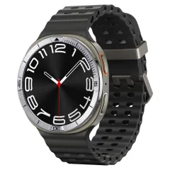 Samsung Galaxy Watch 8 band silver SPIGEN BEZEL TUNE PILOT (44 MM)