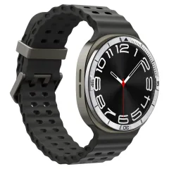 Samsung Galaxy Watch 8 band silver SPIGEN BEZEL TUNE PILOT (44 MM)