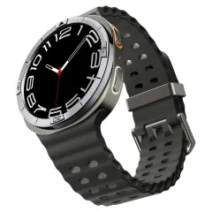 Samsung Galaxy Watch 8 band silver SPIGEN BEZEL TUNE PILOT (44 MM)