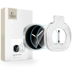 Galaxy Watch Galaxy Watch 8 viedpulksteņa aizsargstikls TECH-PROTECT EASY SET+ 2-PACK Samsung Galaxy Watch 8 (40 MM)