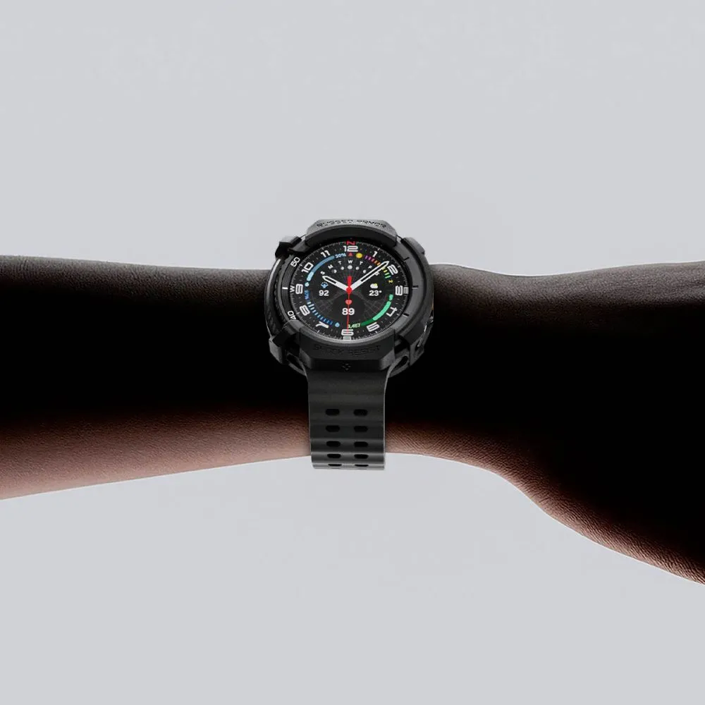 Samsung Galaxy Watch 8 Classic siksniņa melns SPIGEN RUGGED ARMOR (46 MM)