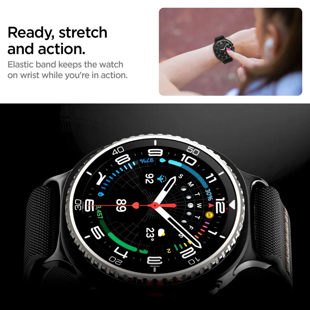 Samsung Galaxy Watch 8 Classic  melns SPIGEN LITE FIT / (40 44 46 MM)
