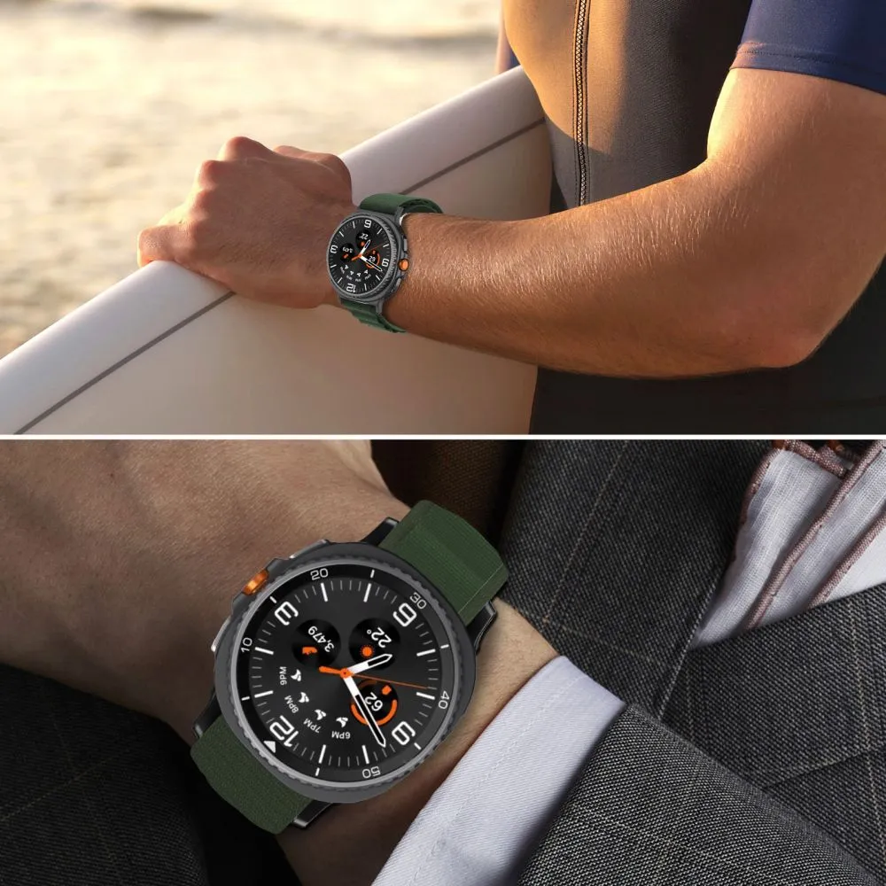 Samsung Galaxy Watch 8 Classic  zaļš TECH-PROTECT NYLON PRO (40/44/46 MM)