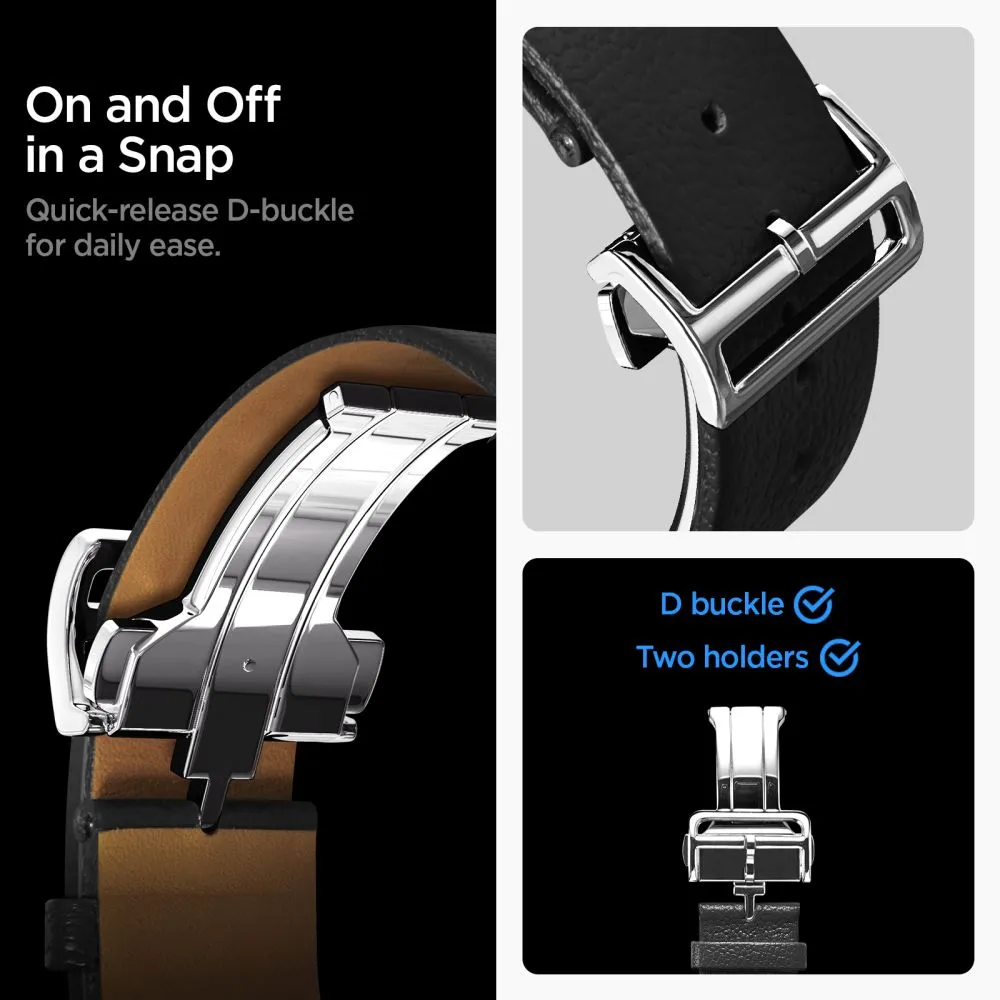 Samsung Galaxy Watch 8 Classic Viedpulksteņu siksniņas melns SPIGEN ENZO (40 / 44 46 MM)