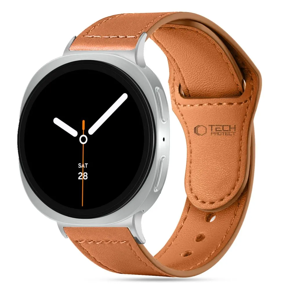 Samsung Galaxy Watch 8 Classic  brūns TECH-PROTECT LEATHERFIT (40/44/46 MM)
