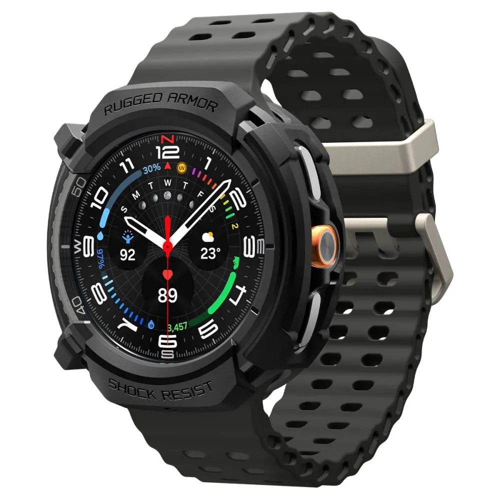 Samsung Galaxy Watch 8 Classic siksniņa melns SPIGEN RUGGED ARMOR (46 MM)
