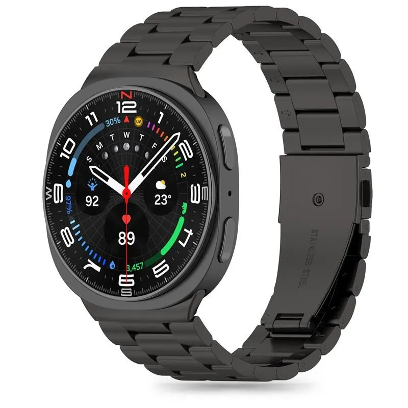 Samsung Galaxy Watch 8 Classic  melns TECH-PROTECT STAINLESS (40/44/46 MM)
