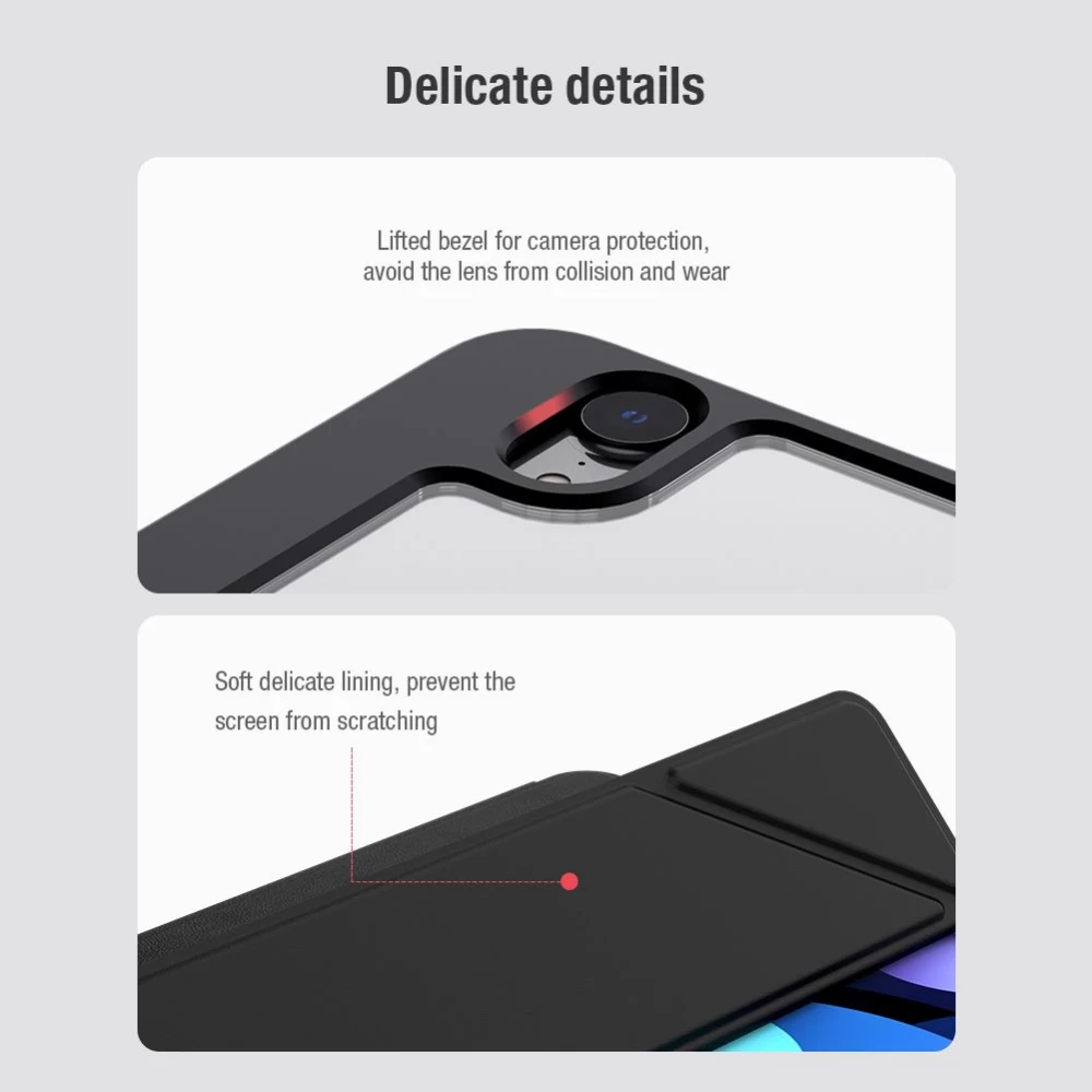 Apple iPad Mini 7 tahvelarvuti ümbris roheline Nillkin Bevel Leather