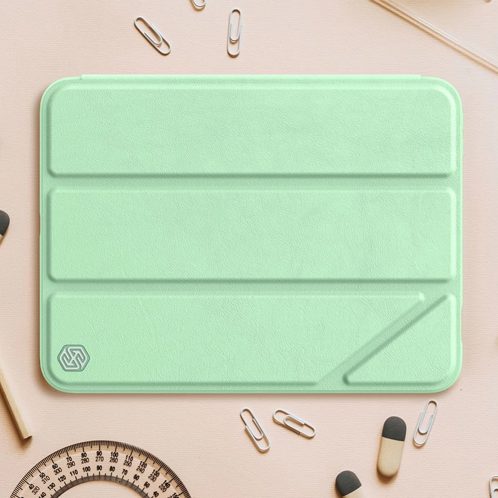 Apple iPad Mini 7 tablet suojakuori, suojakotelo sininen Nillkin Bevel Leather