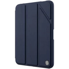Apple iPad Mini 7 tablet suojakuori, suojakotelo sininen Nillkin Bevel Leather 