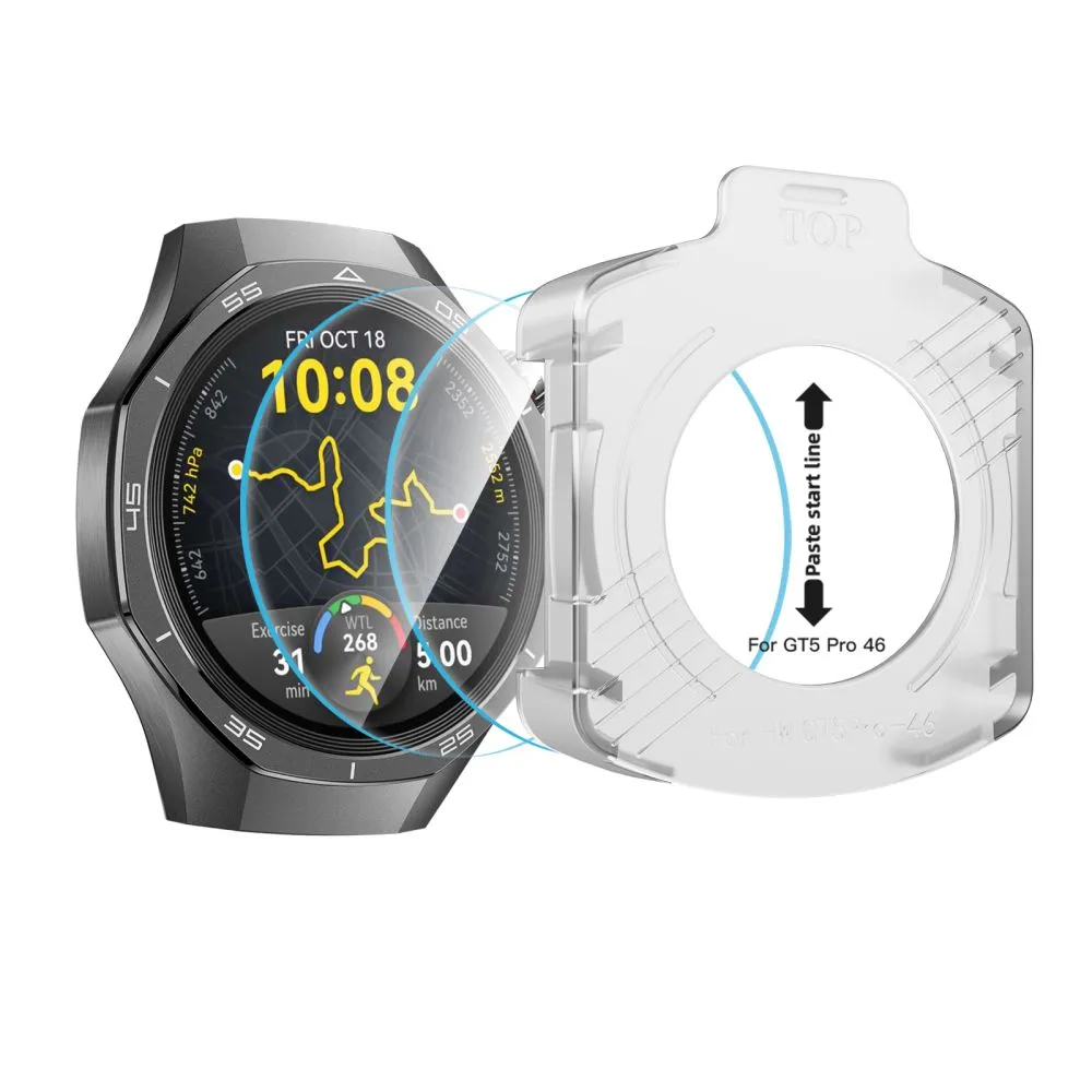 Huawei Watch GT 5 Pro aizsargstikls  TECH-PROTECT EASY SET+ 2-PACK (46 MM)