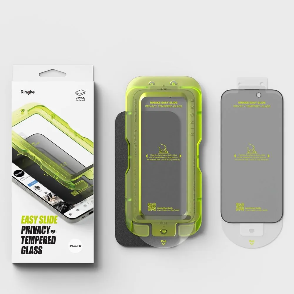 Apple iPhone 17 panssarilasi  RINGKE EASY SLIDE 2-PACK PRIVACY