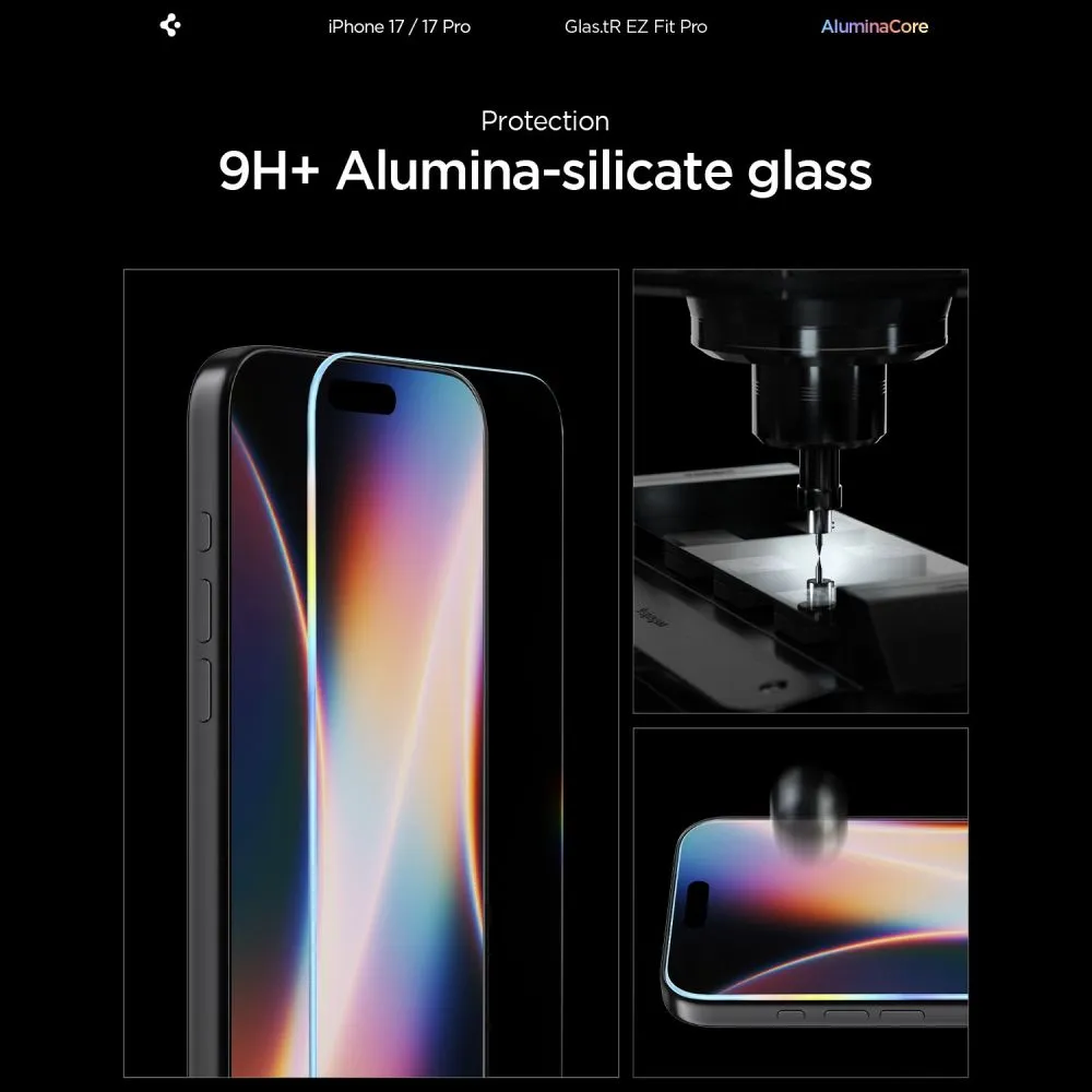 Apple iPhone 17 skärmskydd SPIGEN GLAS.TR ”EZ FIT PRO”