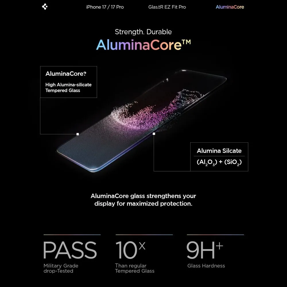 Apple iPhone 17 skärmskydd SPIGEN GLAS.TR ”EZ FIT PRO”