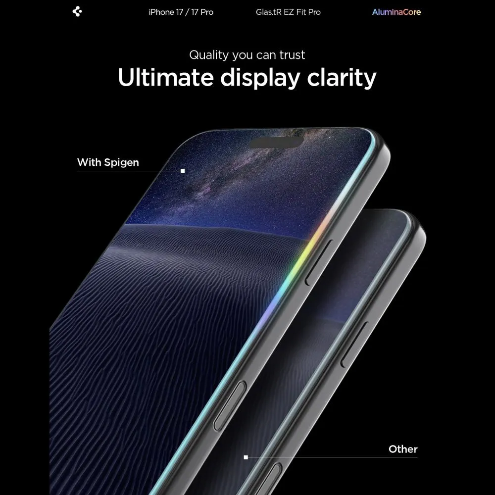 Apple iPhone 17 skärmskydd SPIGEN GLAS.TR ”EZ FIT PRO”