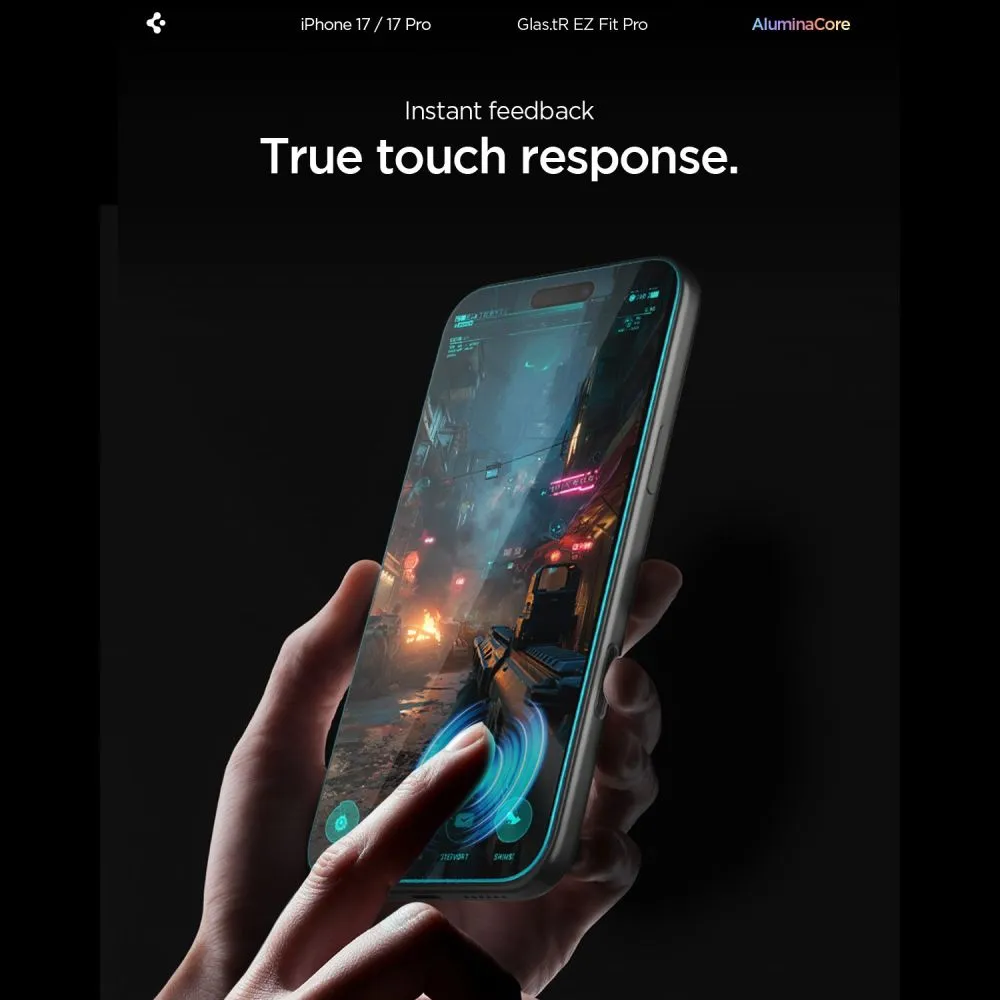 Apple iPhone 17 skärmskydd SPIGEN GLAS.TR ”EZ FIT PRO”