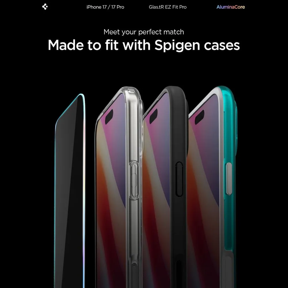 Apple iPhone 17 skärmskydd SPIGEN GLAS.TR ”EZ FIT PRO”