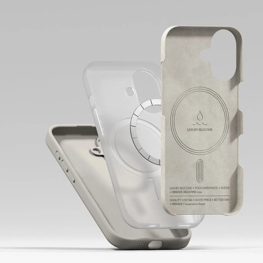 Apple iPhone 17 dėklas  RINGKE SILICONE MAGNETIC MAGSAFE