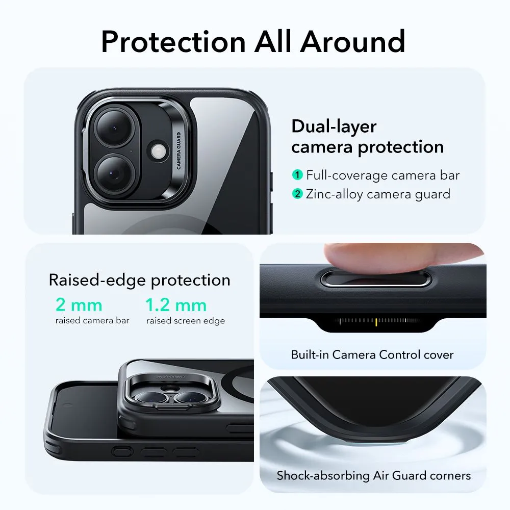 Apple iPhone 17 dėklas  ESR CLASSIC HYBRID KICKSTAND MAGSAFE