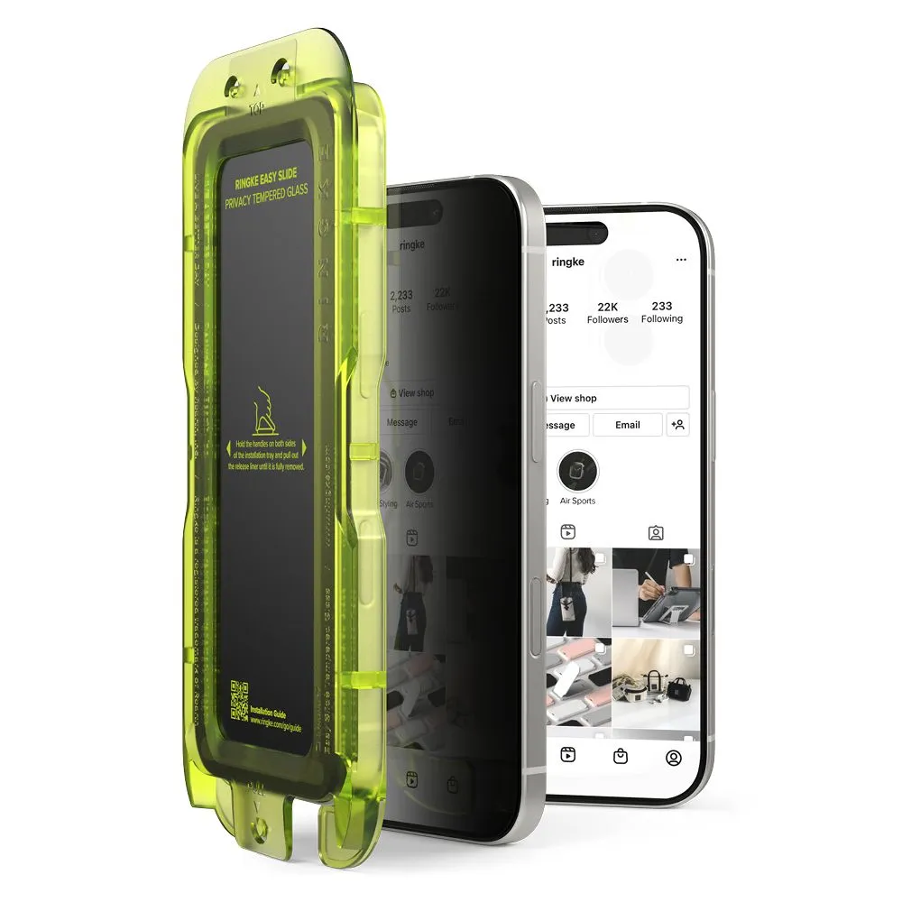 Apple iPhone 17 panssarilasi  RINGKE EASY SLIDE 2-PACK PRIVACY