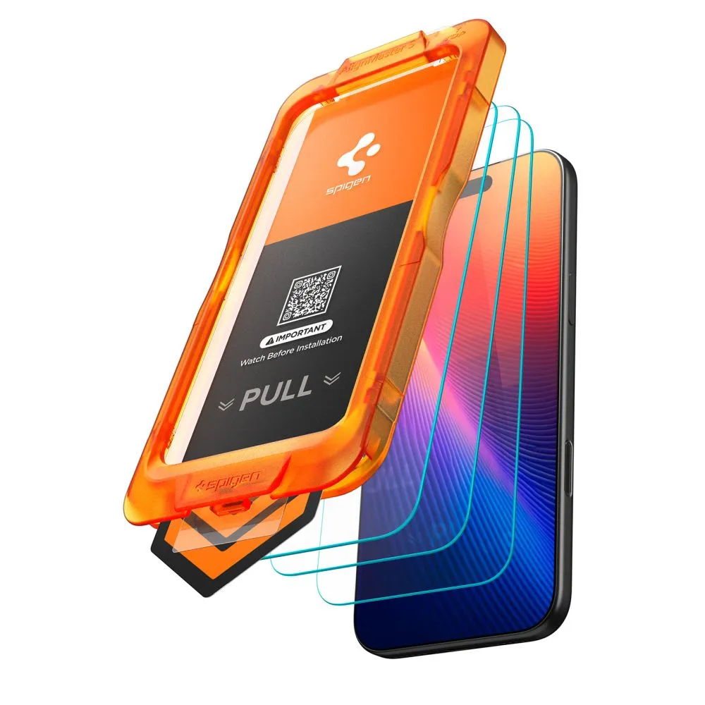 Apple iPhone 17 Aizsargstikls  SPIGEN ALM GLAS.TR SLIM 3-PACK