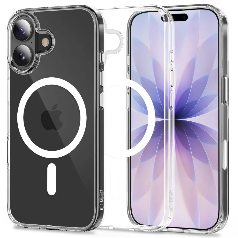 Apple iPhone 17 skal transparent TECH-PROTECT FLEXAIR HYBRID CC MAGSAFE