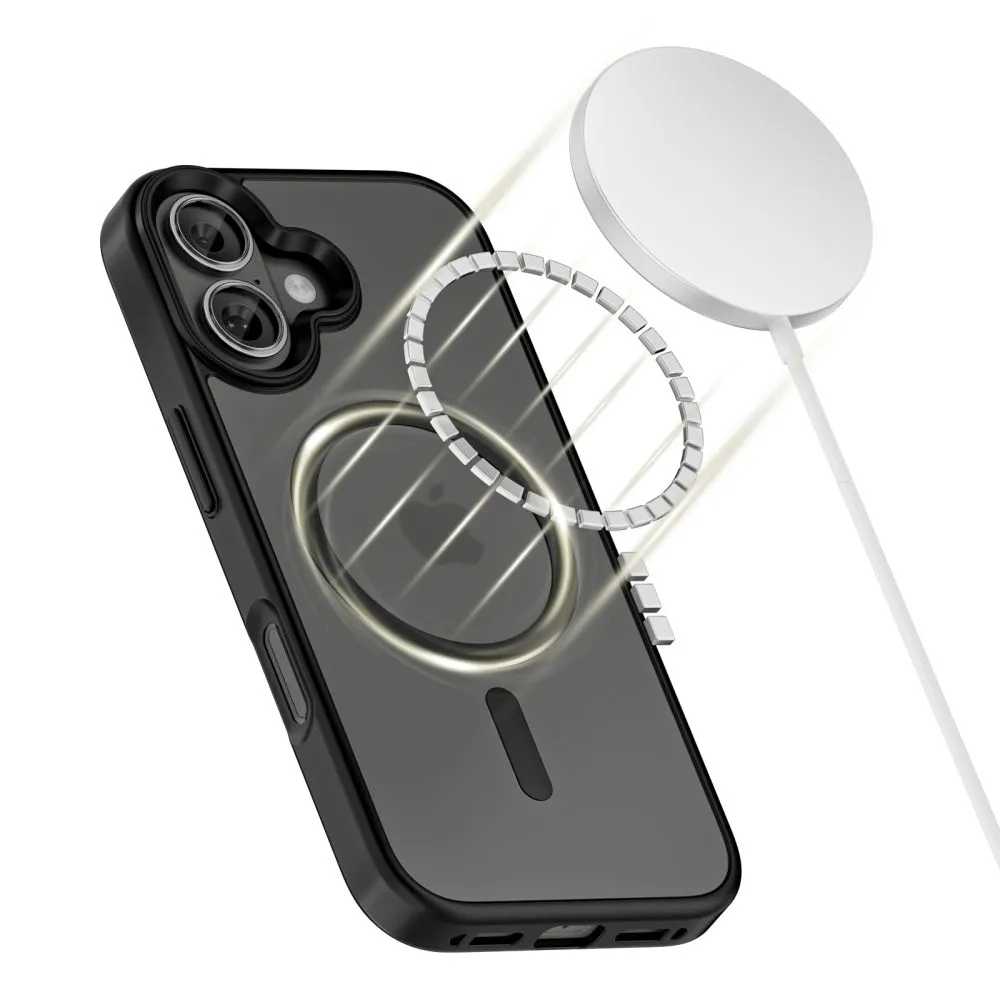 Apple iPhone 17 dėklas Juoda TECH-PROTECT MAGMAT MAGSAFE
