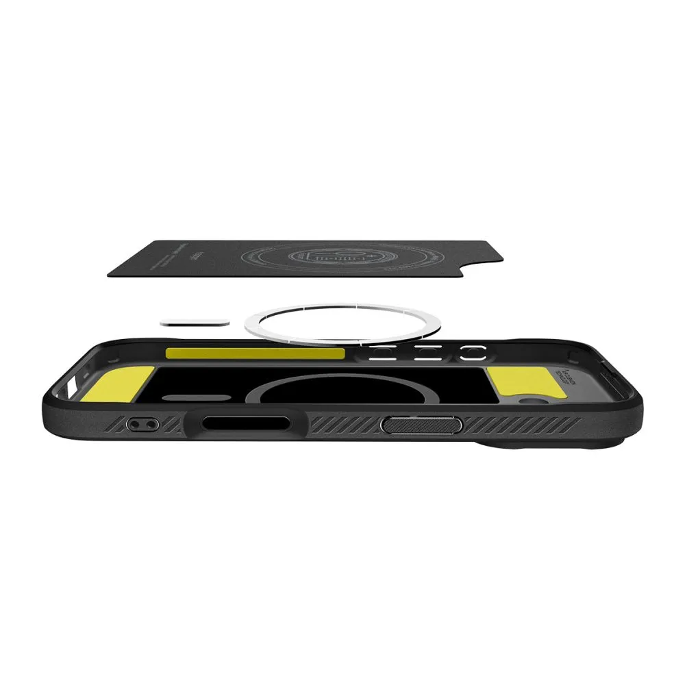 Apple iPhone 17 dėklas Juoda SPIGEN RUGGED ARMOR MAG MAGSAFE