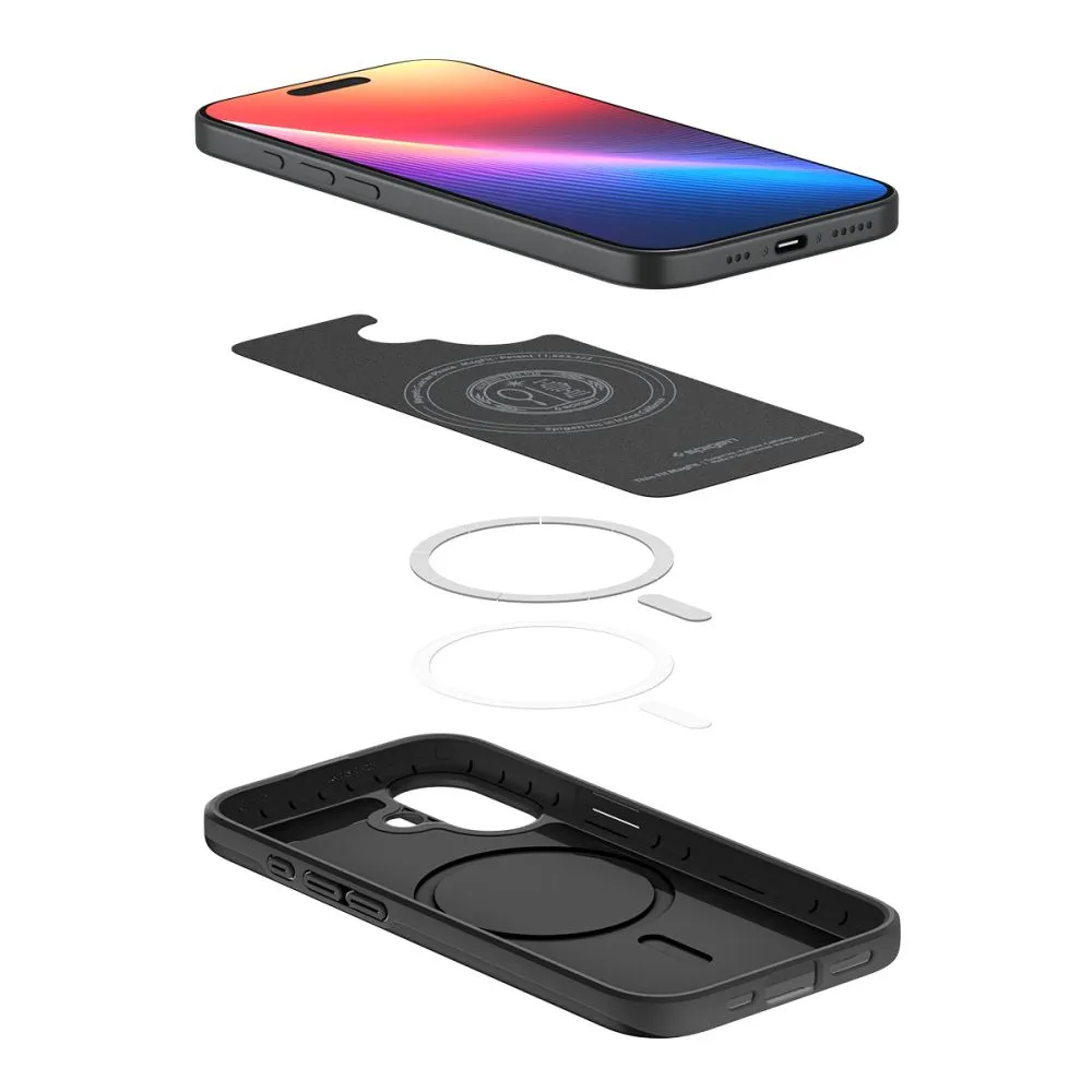 Apple iPhone 17 dėklas Juoda SPIGEN THIN FIT MAG MAGSAFE