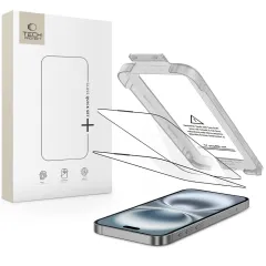 iPhone iPhone 17 apsauginis stiklas TECH-PROTECT QUICK SET+ 2-PACK Apple iPhone 17