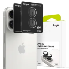 iPhone iPhone 17 apsauginis stiklas RINGKE CAMERA FRAME PROTECTOR 2-PACK Apple iPhone 17