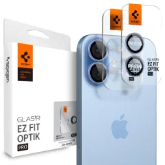 iPhone iPhone 17 apsauginis stiklas SPIGEN OPTIK PRO GLAS.TR ”EZ FIT” CAMERA PROTECTOR 2-PACK Apple iPhone 17