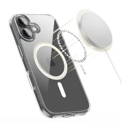 Apple iPhone 17 dėklas skaidrus TECH-PROTECT FLEXAIR HYBRID MAGSAFE