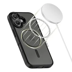 Apple iPhone 17 dėklas Juoda TECH-PROTECT MAGMAT MAGSAFE