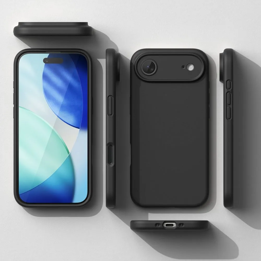 Apple iPhone 17 Air vāciņš melns RINGKE SILICONE MAGNETIC MAGSAFE