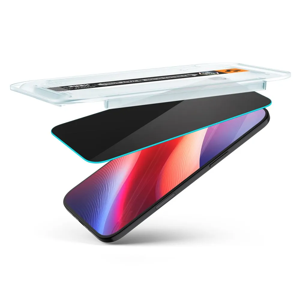 Apple iPhone 17 Air skärmskydd  SPIGEN GLAS.TR ”EZ FIT” PRIVACY 2-PACK