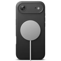 Apple iPhone 17 Air skal svart RINGKE SILICONE MAGNETIC MAGSAFE