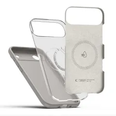 Apple iPhone 17 Air vāciņš pelēks TECH-PROTECT SILICONE MAGSAFE