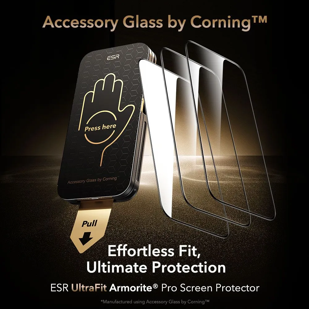 Apple iPhone 17 Pro aizsargstikls  ESR ULTRAFIT ARMORITE PRO TEMPERED GLASS