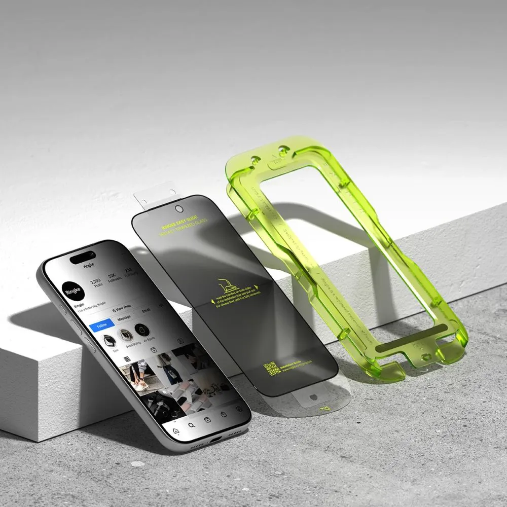 Apple iPhone 17 Pro aizsargstikls  RINGKE EASY SLIDE 2-PACK PRIVACY