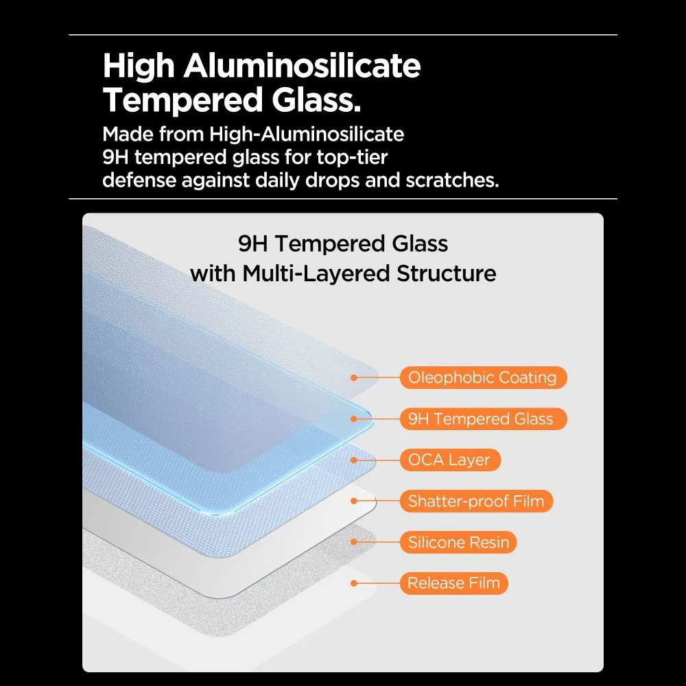 Apple iPhone 17 Pro Aizsargstikls  SPIGEN ALM GLAS.TR SLIM 3-PACK