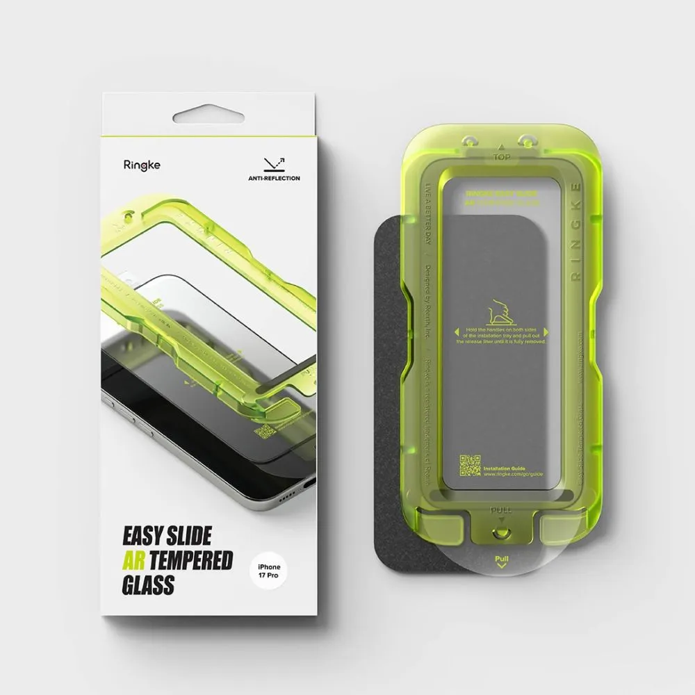 Apple iPhone 17 Pro Aizsargstikls  RINGKE EASY SLIDE ANTI REFLECTIVE TEMPERED GLASS