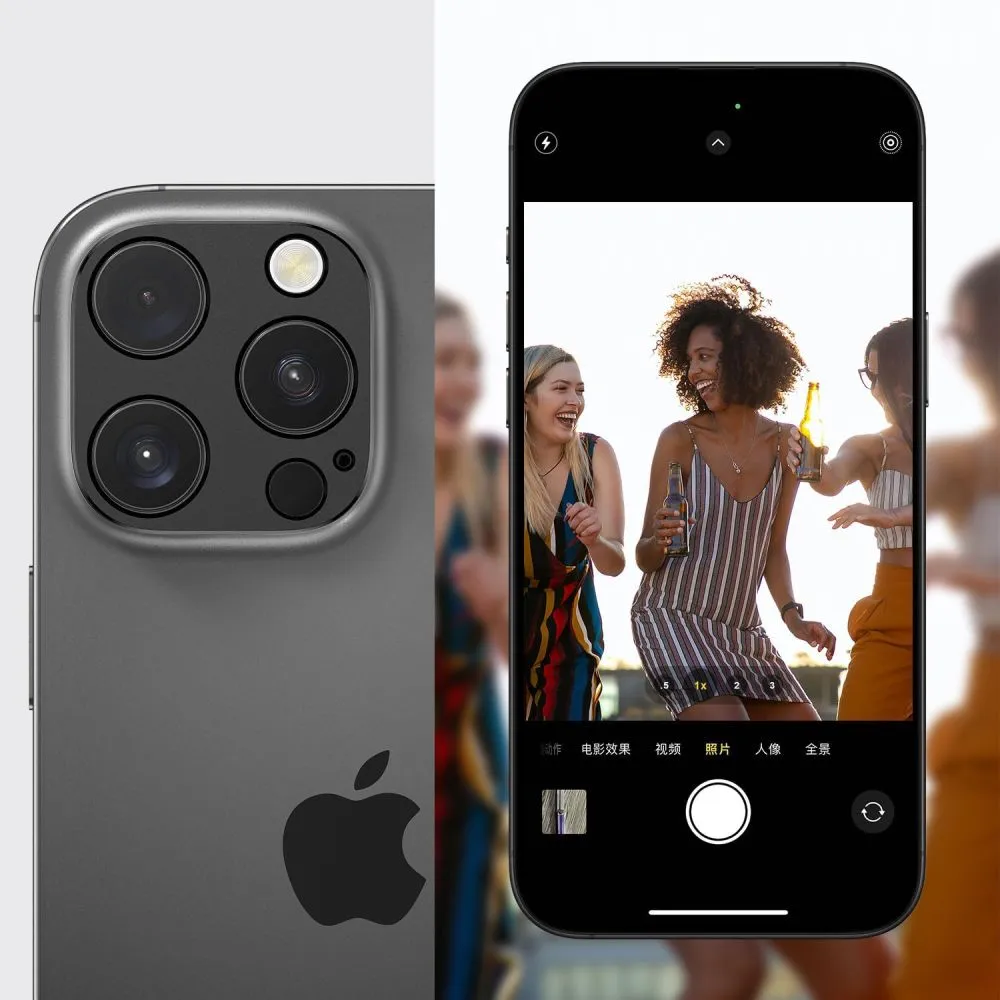 Apple iPhone 17 Pro aizsargstikls melns TECH-PROTECT CAMALLOY FIT+