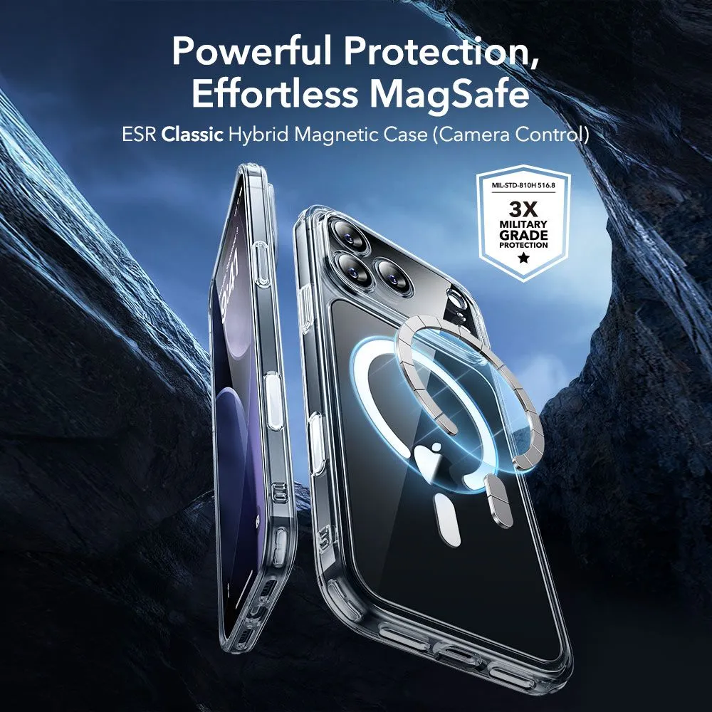 Apple iPhone 17 Pro skal transparent ESR CLASSIC HYBRID MAGSAFE & TEMPERED GLASS