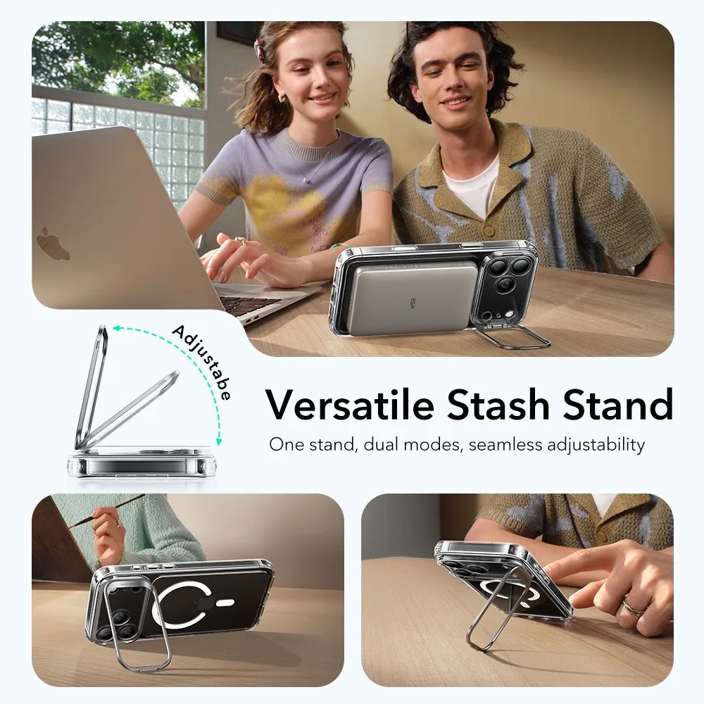 Apple iPhone 17 Pro skal transparent ESR CLASSIC HYBRID KICKSTAND MAGSAFE