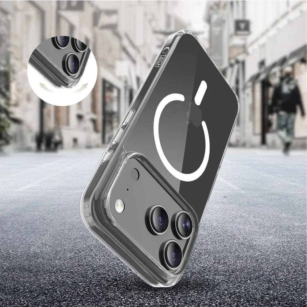 Apple iPhone 17 Pro skal transparent TECH-PROTECT FLEXAIR HYBRID CC MAGSAFE