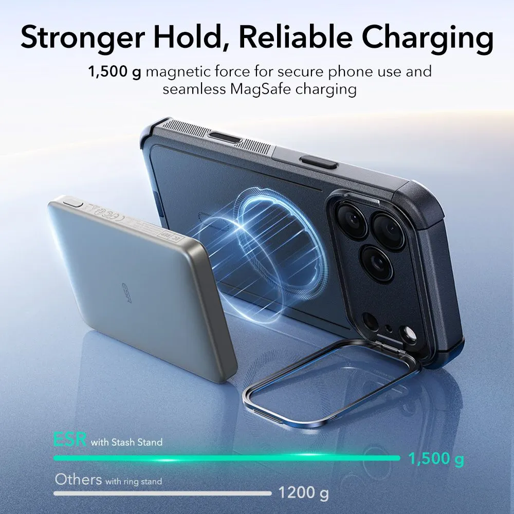 Apple iPhone 17 Pro skal svart ESR CYBER KICKSTAND MAGSAFE
